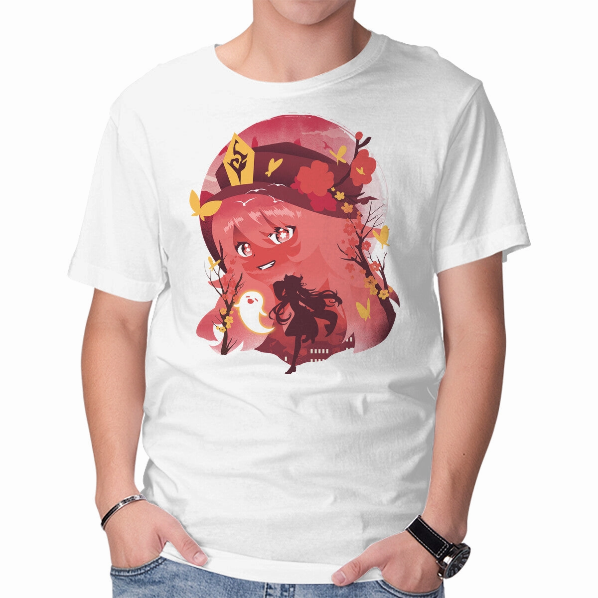 Relaxed and Comfy Tagless Design Hu Tao Ukiyo E