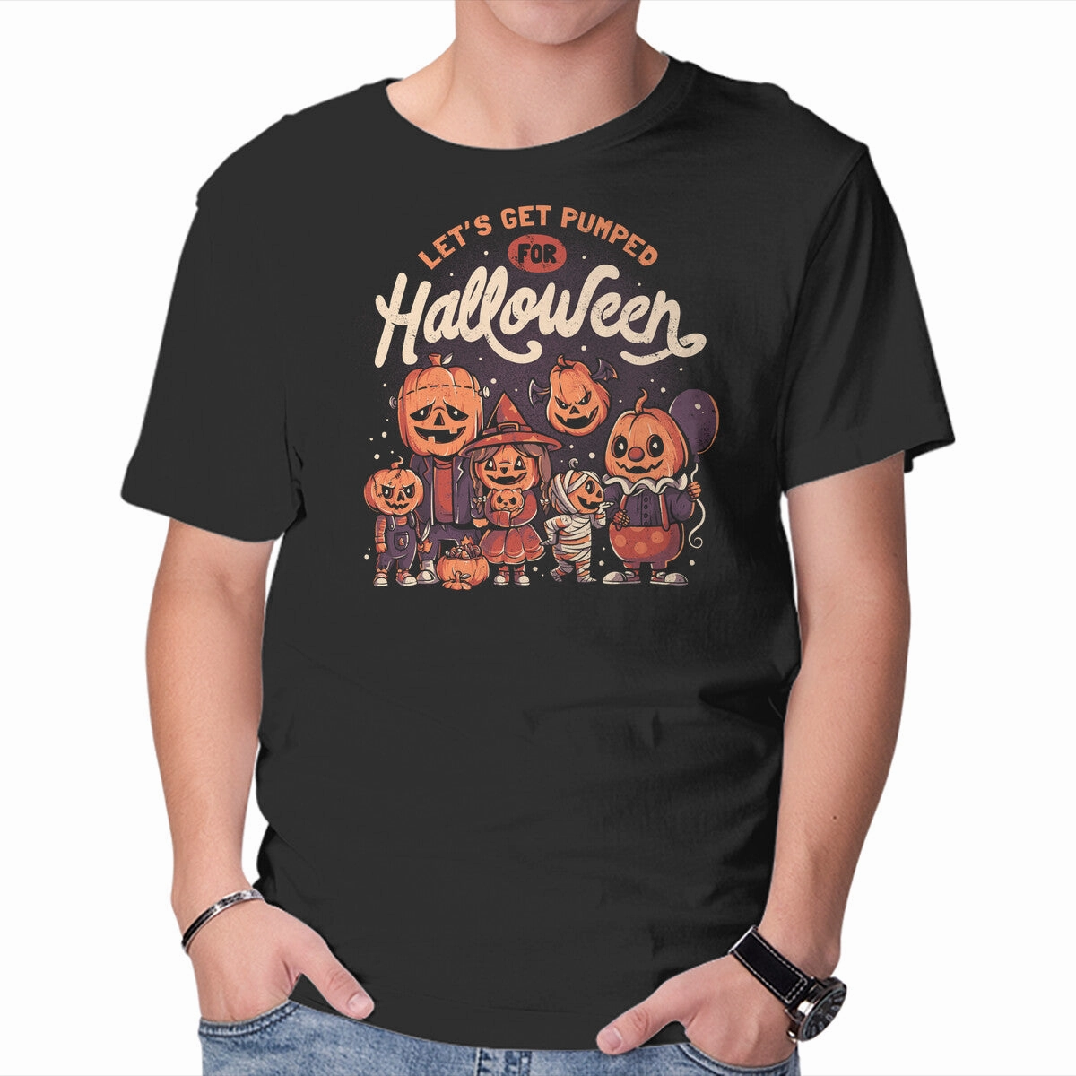 Fashion Top Pumped For Halloween