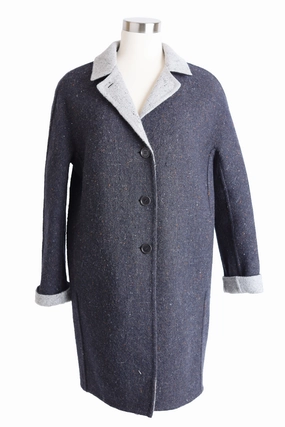 Cashmere Blend Overcoat Convertible Cuff System