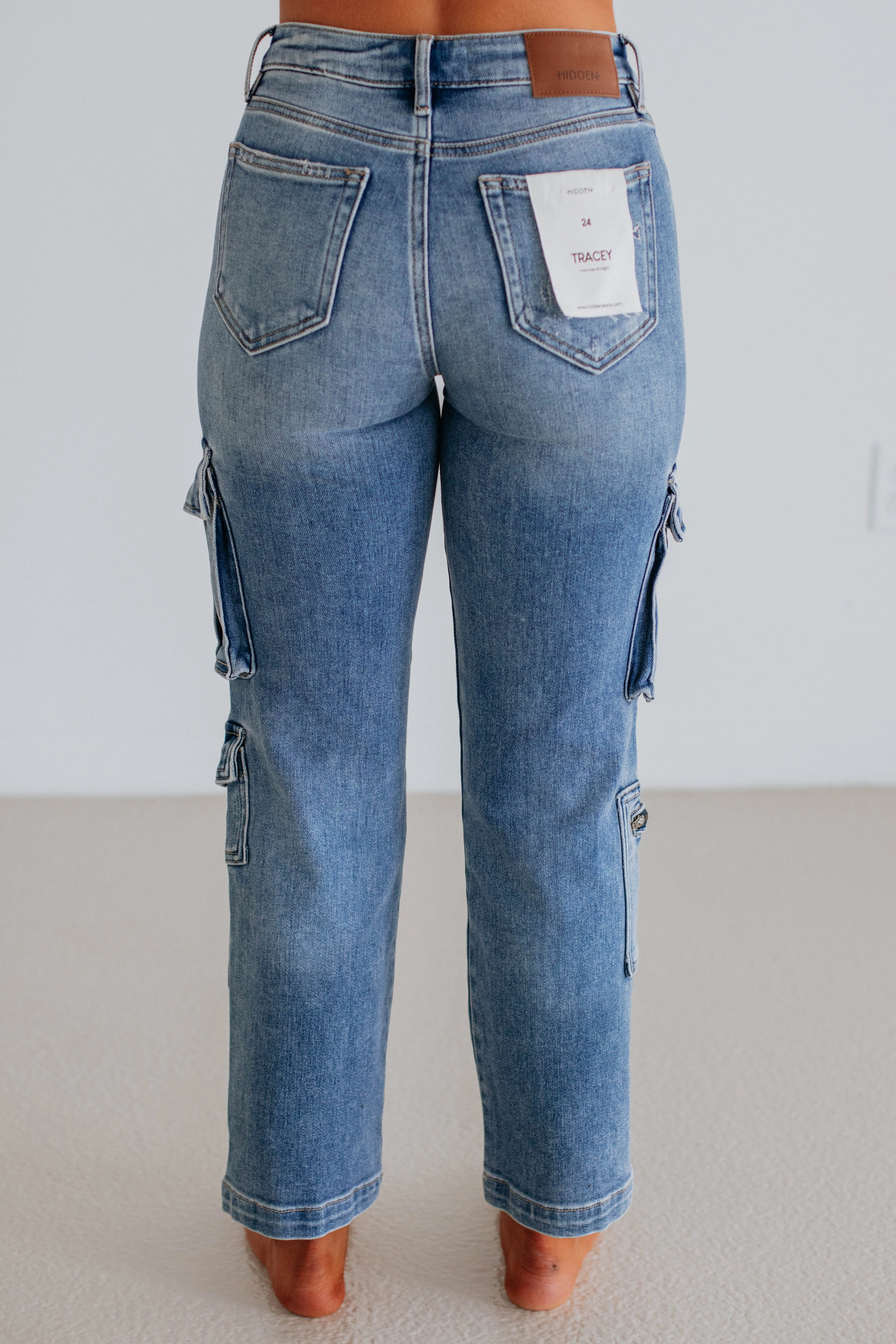 Tracey Hidden Cargo Jeans - Staredown Weekend Getaway Minimalist Breathable