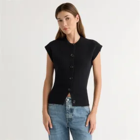 Solea Button Knit Vest Winter Must-Have Comfy Must-Have