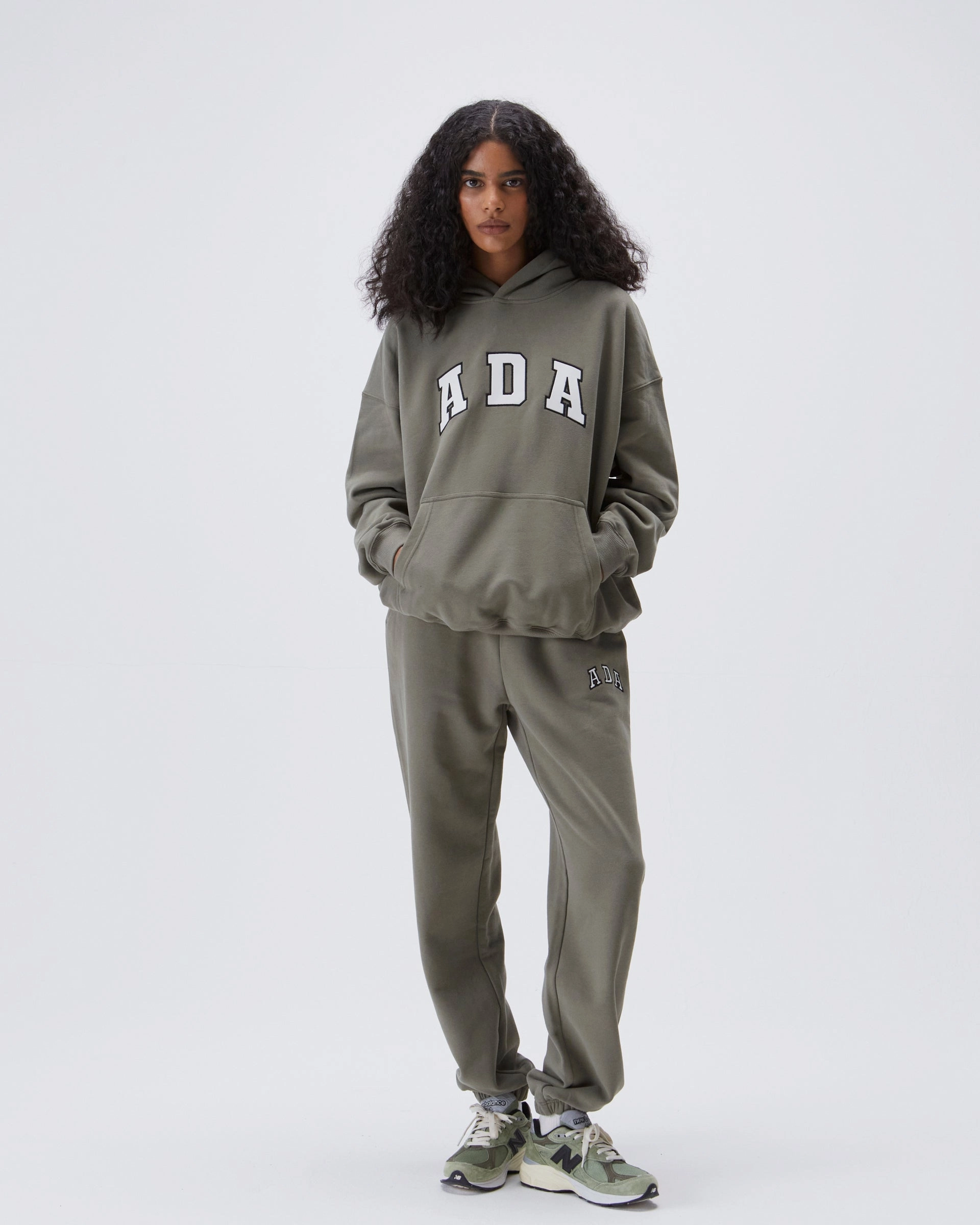 ADA Sweatpants - Olive Green Reflective Trim Lightweight Feel