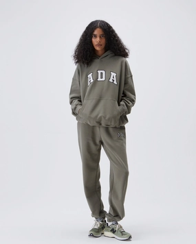 ADA Sweatpants - Olive Green Reflective Trim Lightweight Feel