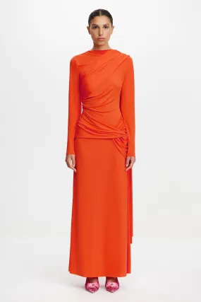 CATHERINSON MAXI DRESS Cotton Skin Smile Soft