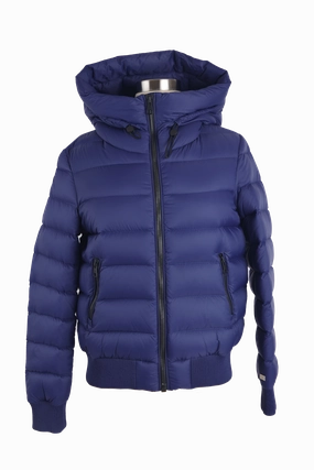 Quilted Down Puffer Bomber Cold Day Look