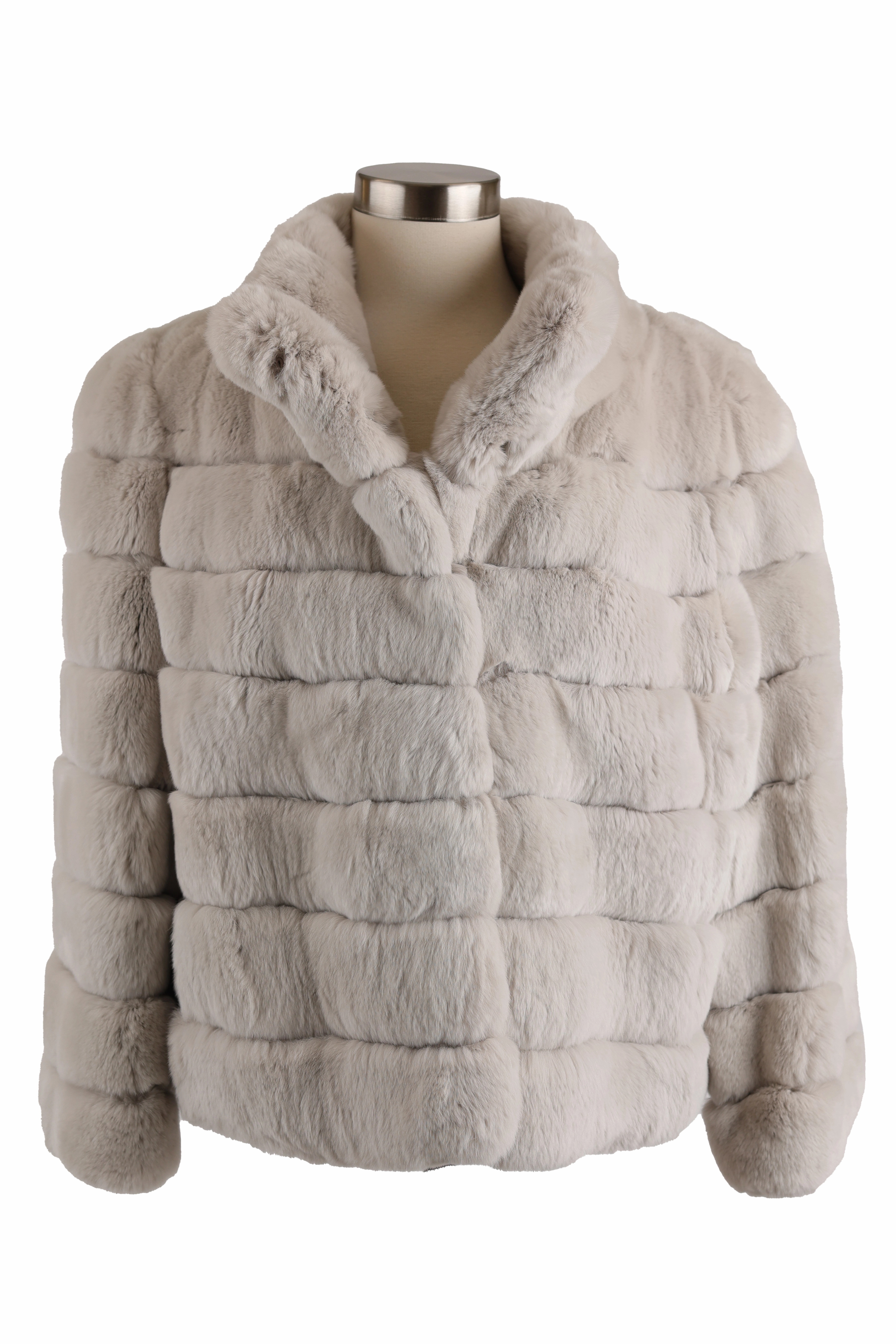 Light Travel Piece Rabbit Fur Jacket