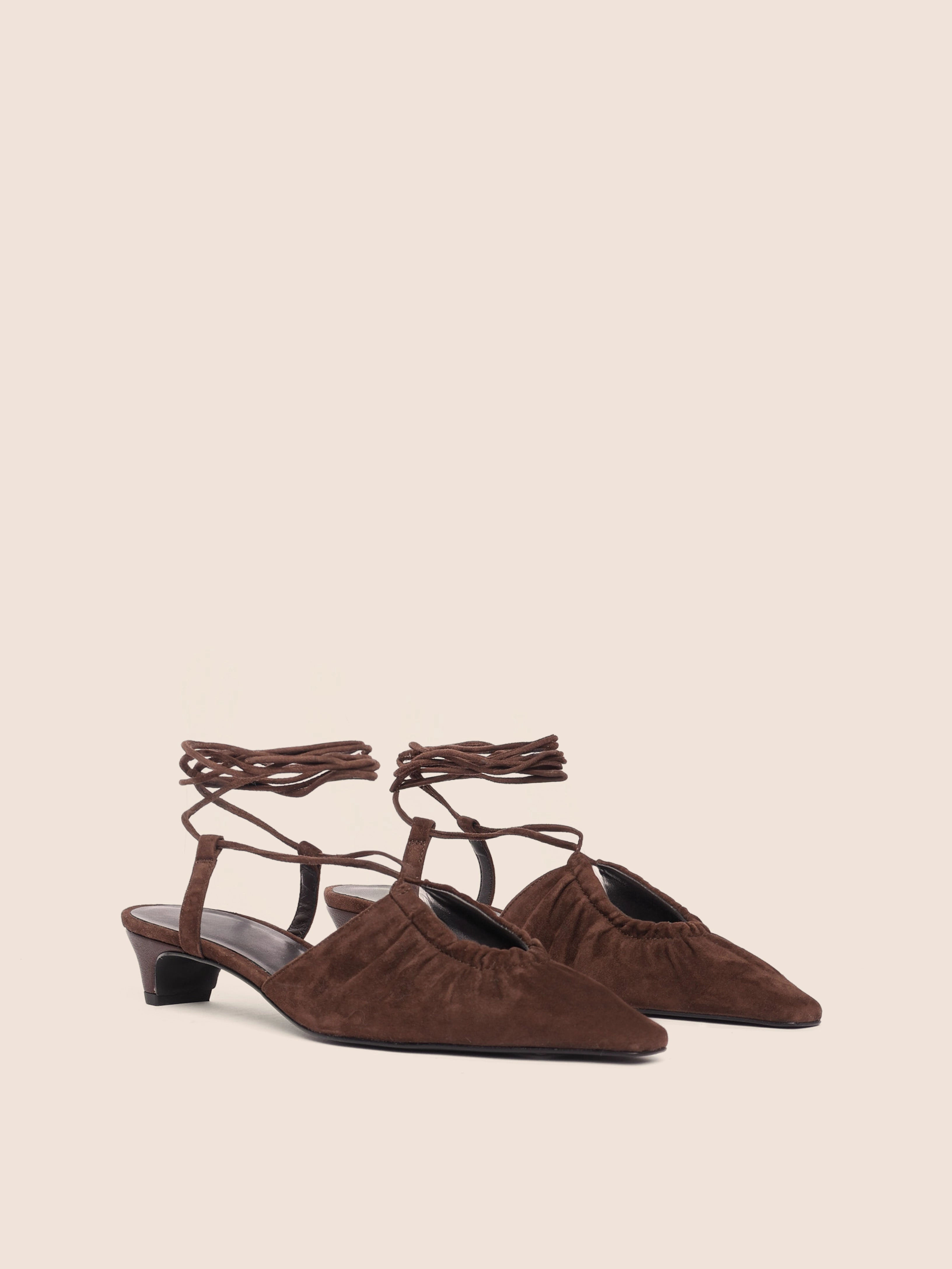 Rafael Brown Suede Pump Standout Look Graceful Stance