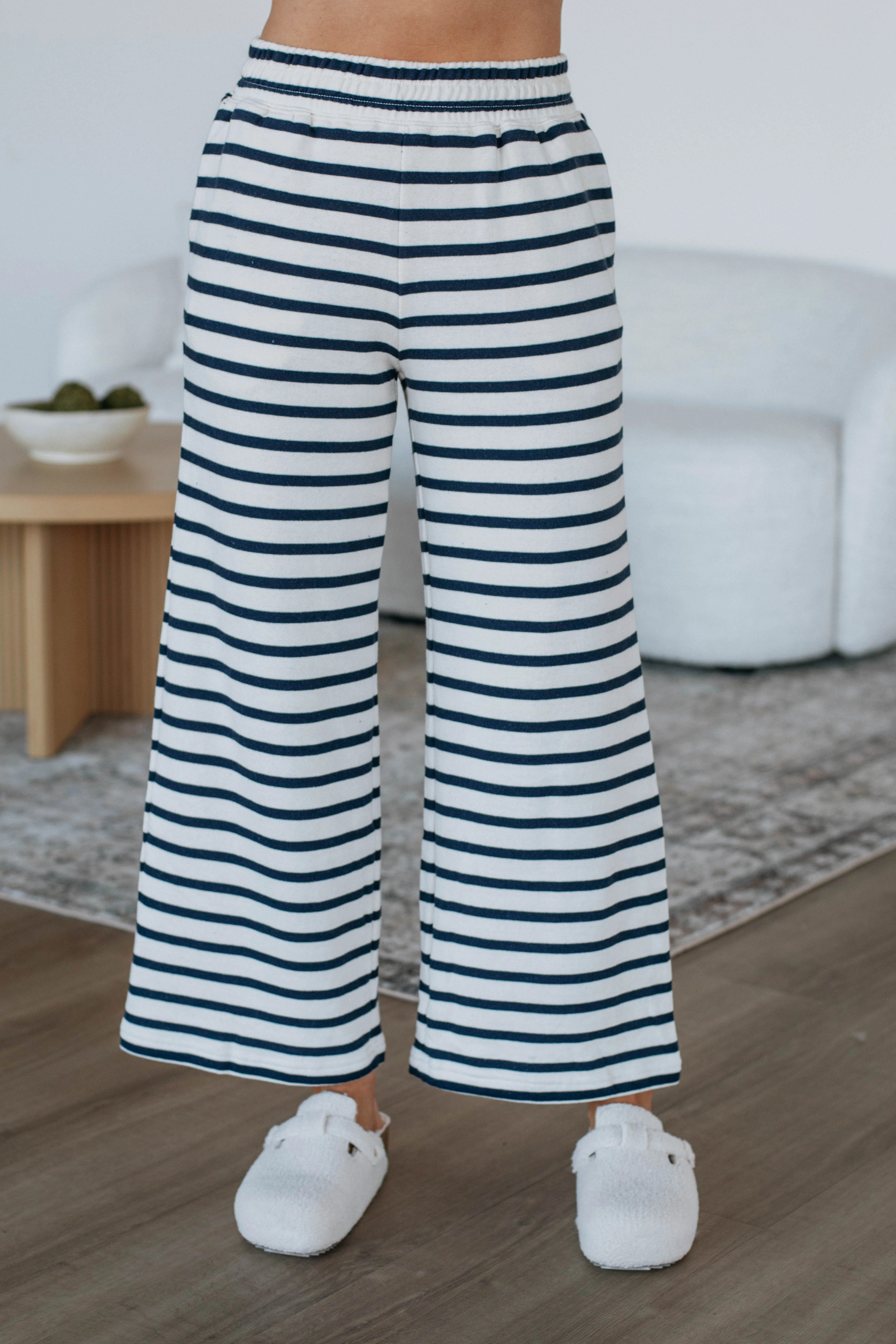Rella Striped Pants Water Repellent Coating LightweightConstruction