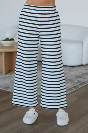 Rella Striped Pants Water Repellent Coating LightweightConstruction