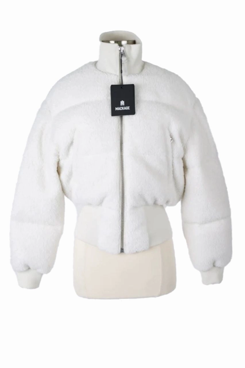 Reagan Faux Fur Puffer Jacket Elastic cuffs