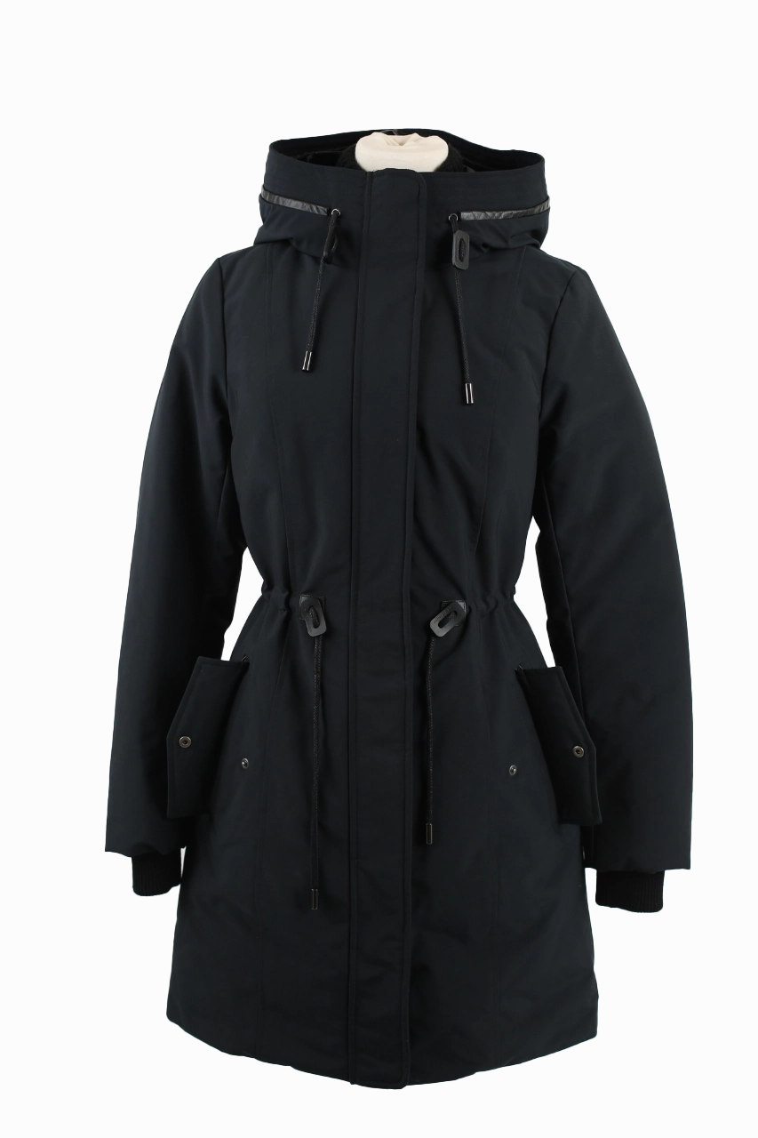 Down Filled Parka w/ Removable Bib Low Bulk High Warmth Layering Compatible Cut