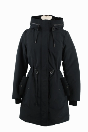 Down Filled Parka w/ Removable Bib Low Bulk High Warmth Layering Compatible Cut