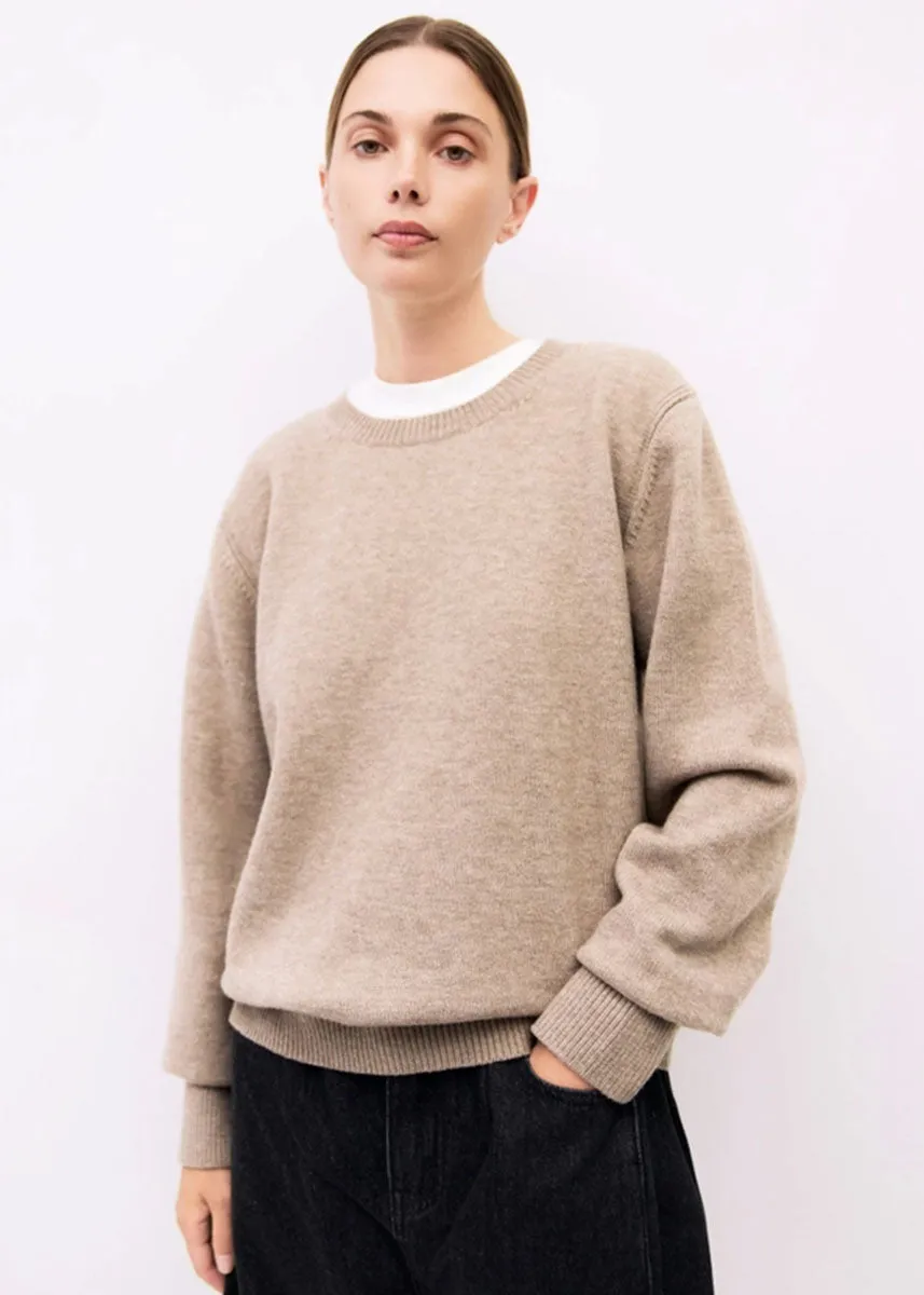 The Conrad Sweater - Taupe Performance Wear All Purpose Wear