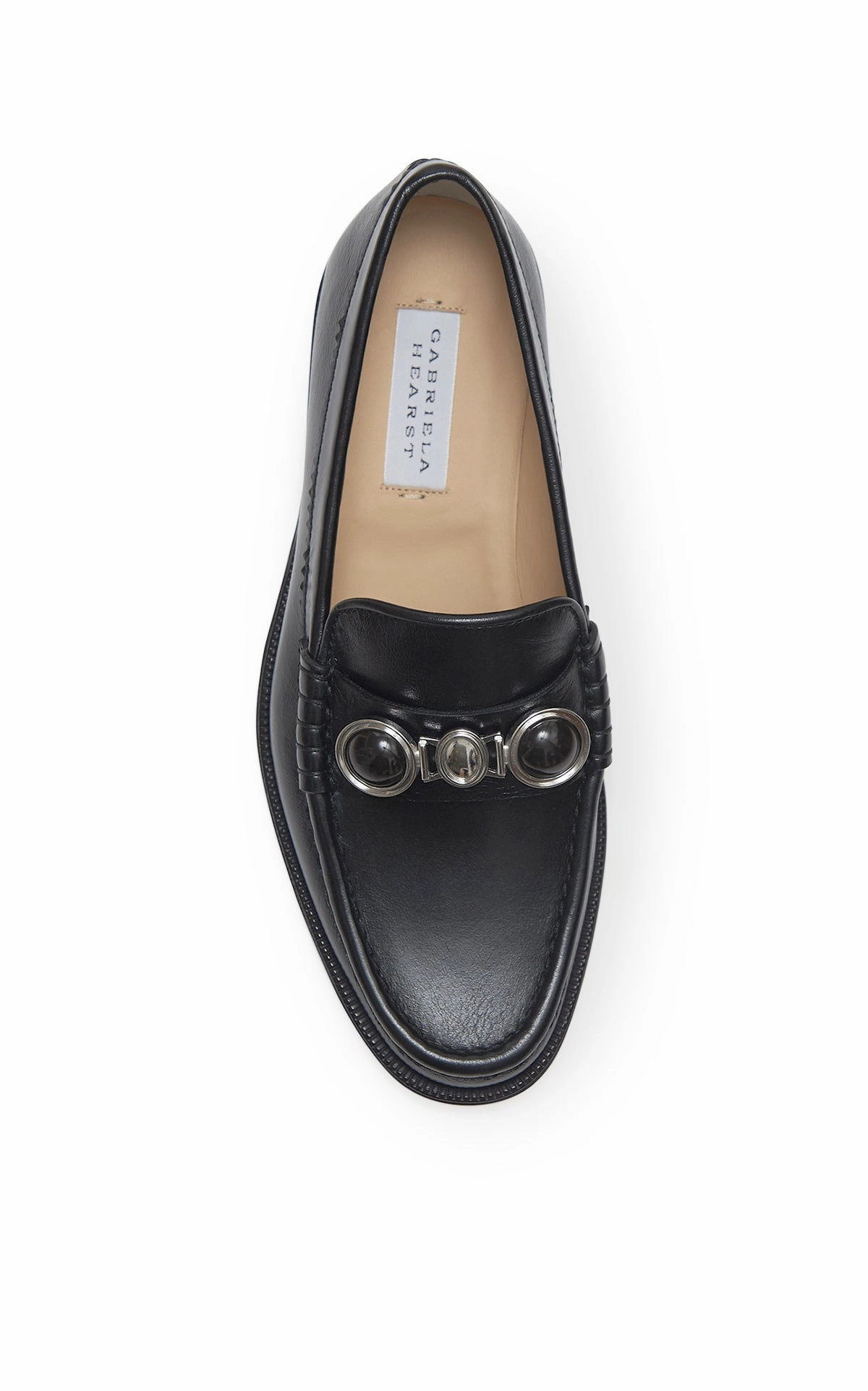 Melchora Stone Loafer in Black Leather Effortless Feel