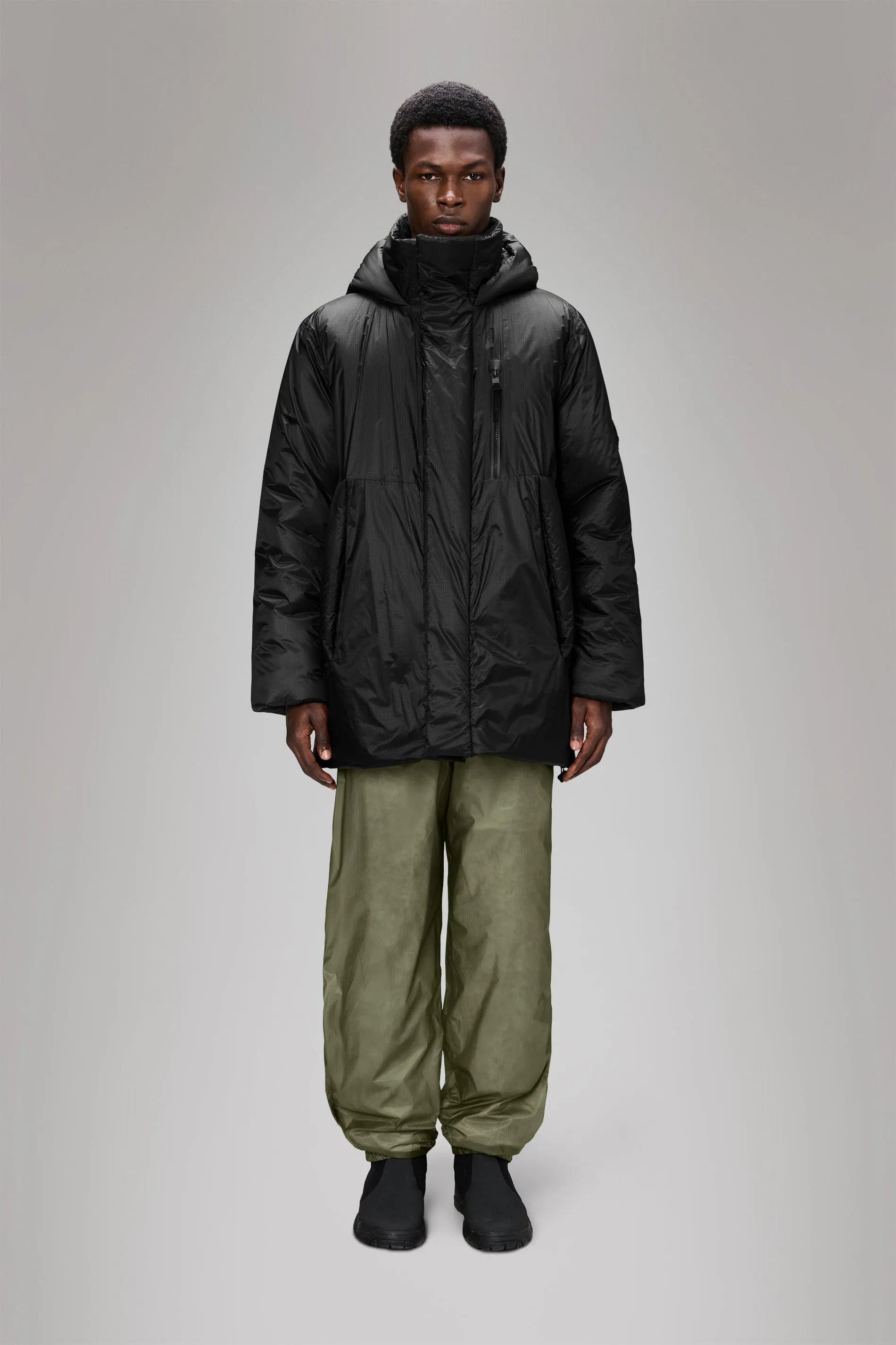 HighCollarDesign Torna Insulated Long Jacket