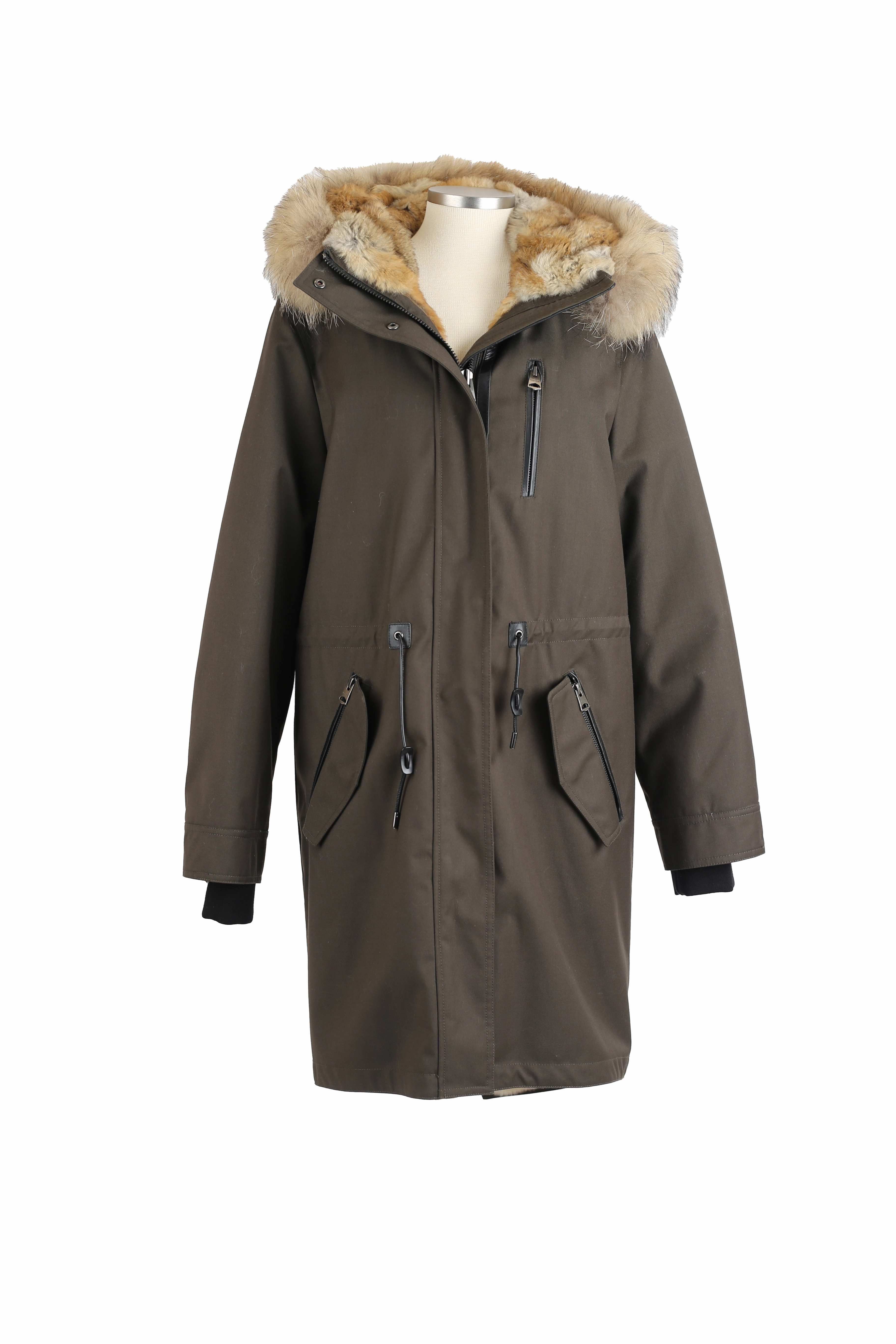 BreathableFabric windproof Rena Fur Lined Parka - W/ Fur Hood