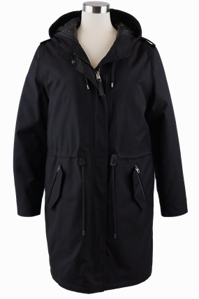 Down Parka W/ Removable Down Lining Kangaroo Pocket