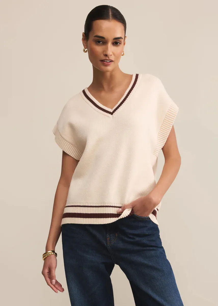 Anti Pilling Treatment Fletcher Sweater Vest - Crystal