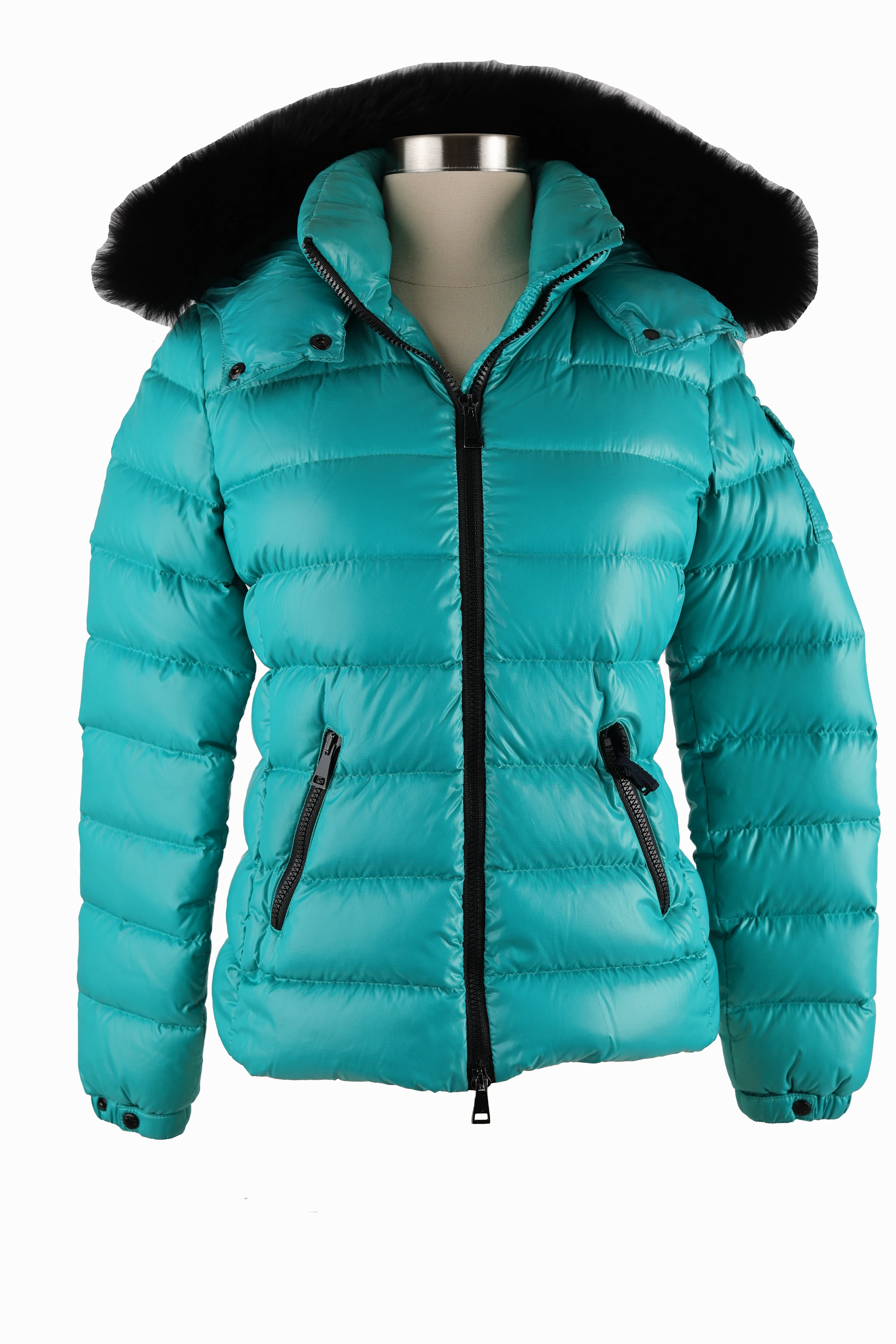 HypoallergenicInnerLayer Day To Night Badyfur Quilted Down Jacket w/ Fur Hood