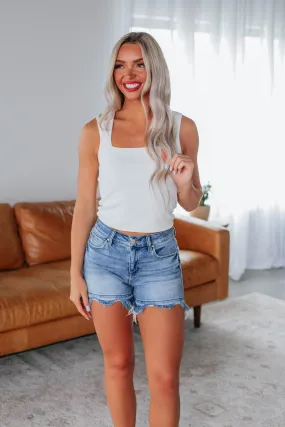 Good ventilation Riva Ribbed Top - Ivory