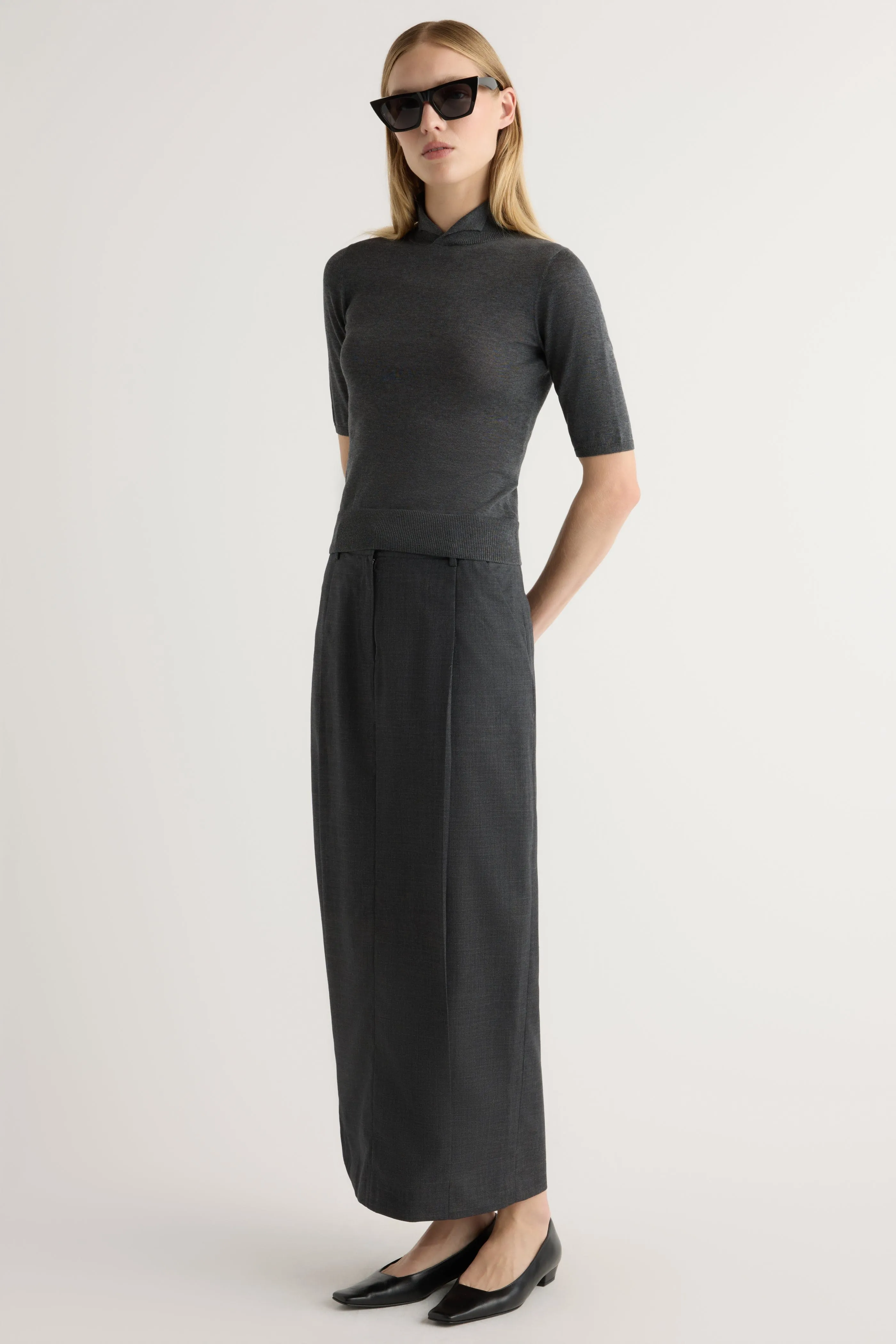 Modern Knitwear All-Weather Comfort Gia Cotton-Silk Turtleneck Knit Top