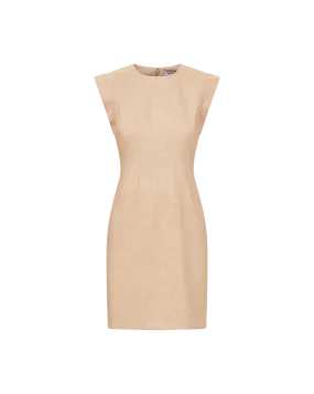 Euro Touch wrap waist Rosedale Linen Mini Dress