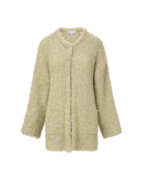 Comfy Must-Have Rozan Metallic Knit Jacket