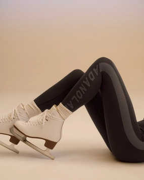 Thermal regulation Four Way Stretch Fabric Seamless Jacquard Leggings - Coffee Bean