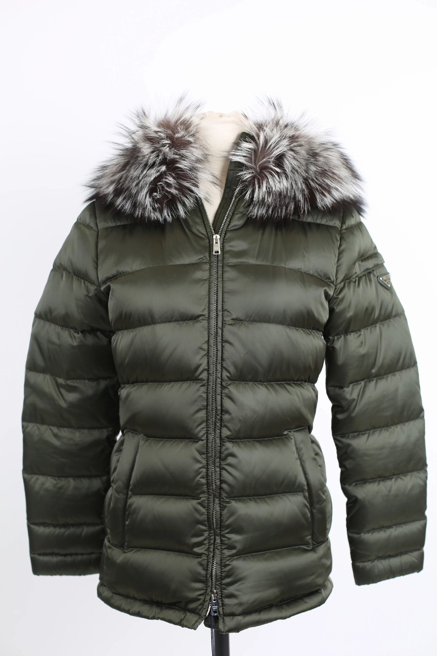 Active Urban Layer Lightweight Waterproof Jacket Quilted Down Parka W/ Fur Hood