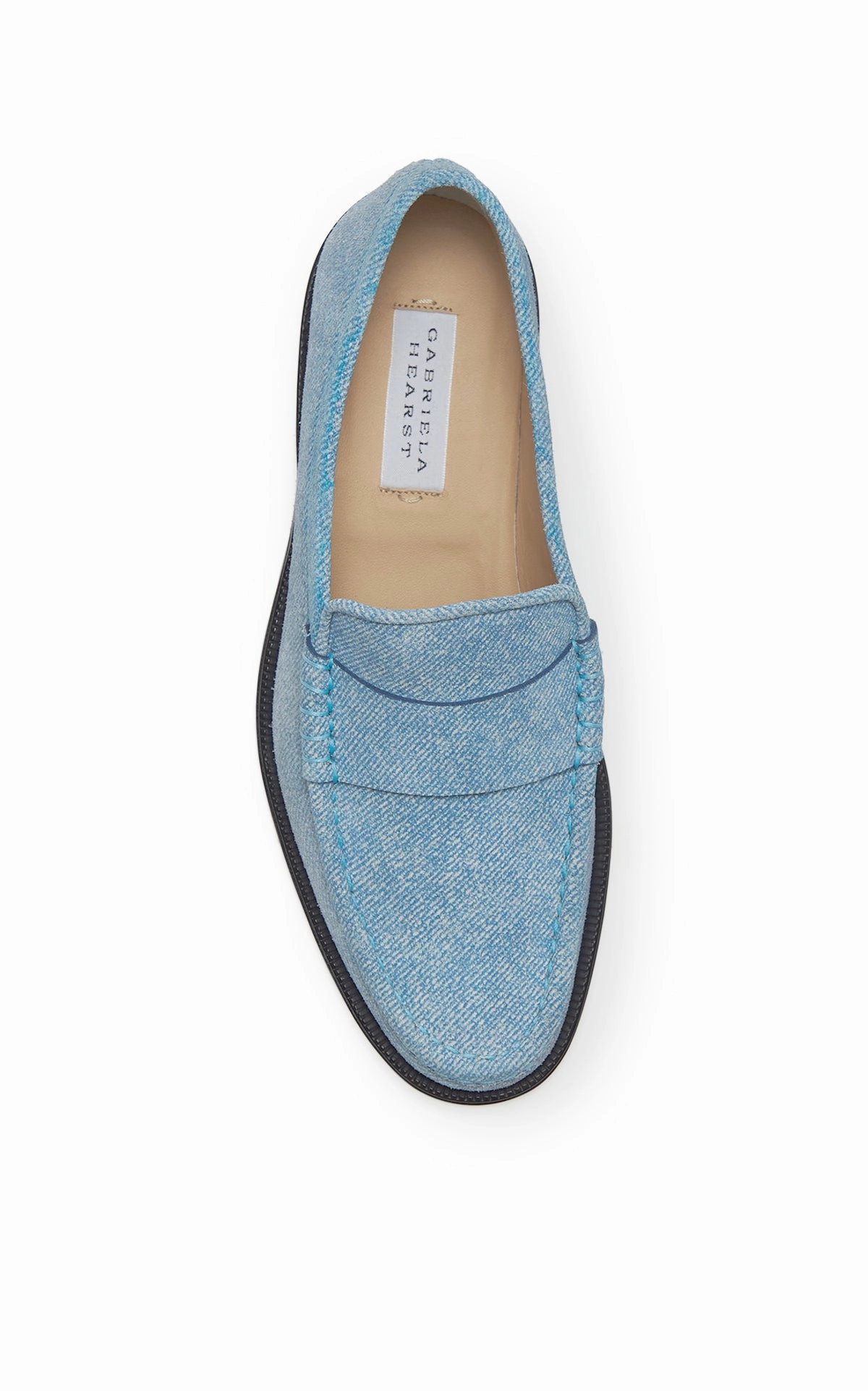 Seren Loafer in Light Blue Suede Denim Clear Steps Step Neat
