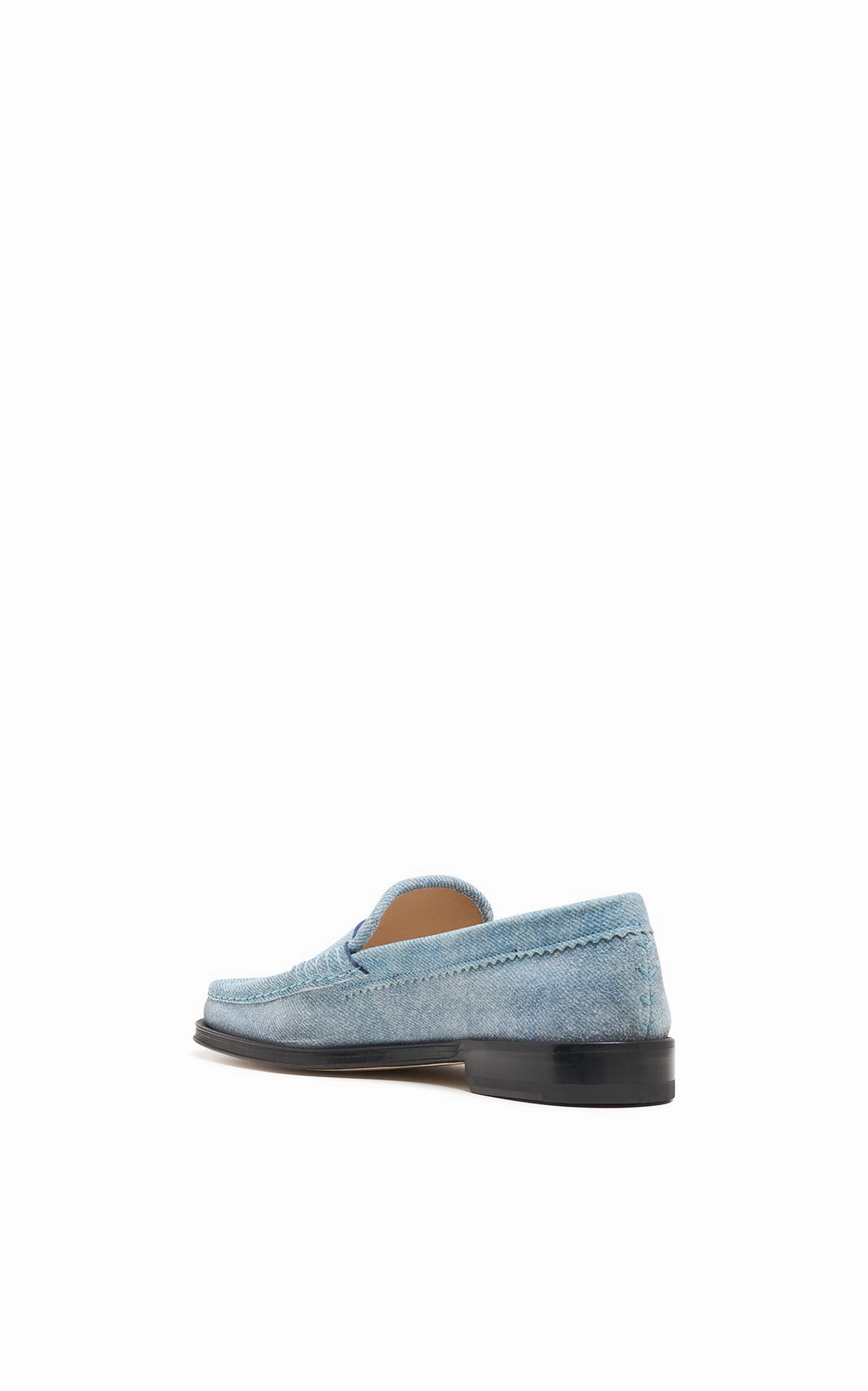 Workday Comfort Business Trip Seren Loafer in Light Blue Suede Denim
