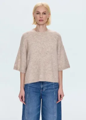 Outdoor Comfort Active Wear Shiloh Short Sleeve Crewneck Sweater - Oatmeal