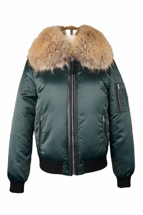 Short Fur Collar Puffer Jacket Non Irritating Edging