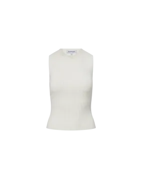 Sid Crew-Neck Knit Tank Top Knit Fabric Anti Pilling Finish