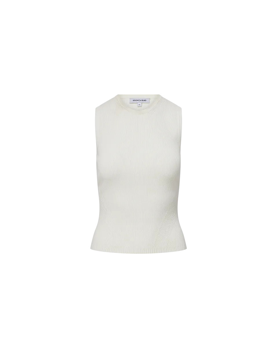 Sid Crew-Neck Knit Tank Top Knit Fabric Anti Pilling Finish