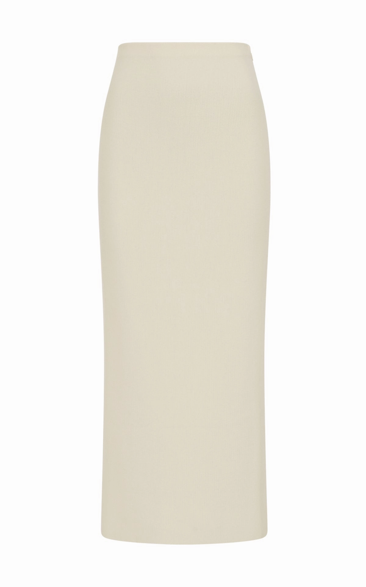 Circe Knit Maxi Skirt in Ivory Merino Wool Cashmere Classic Mood