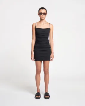 Comfy Look Adie - Mesh Jersey Dress - Black