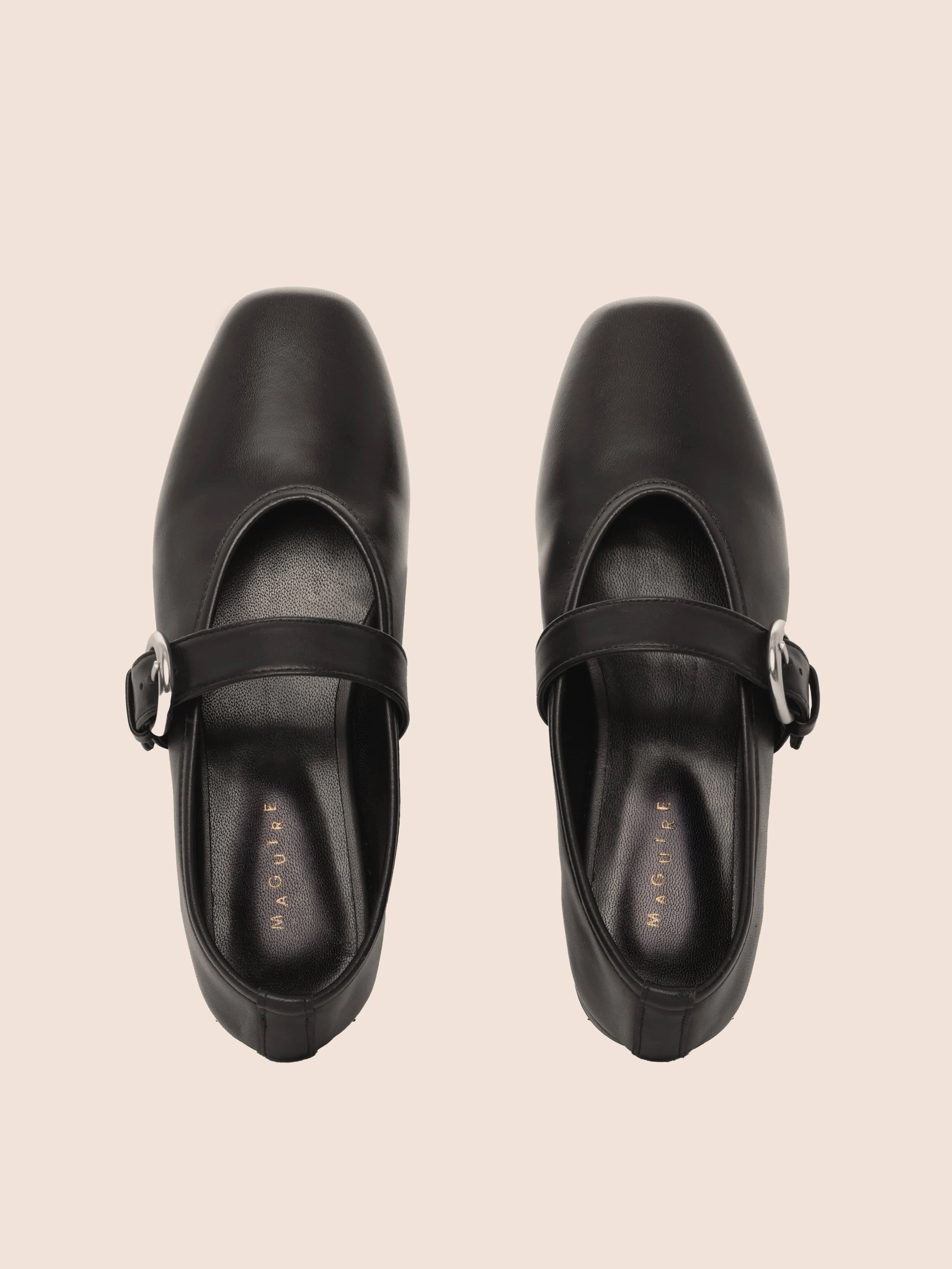 Aveiro Black Ballerina Comfort sole Adjustable Sole