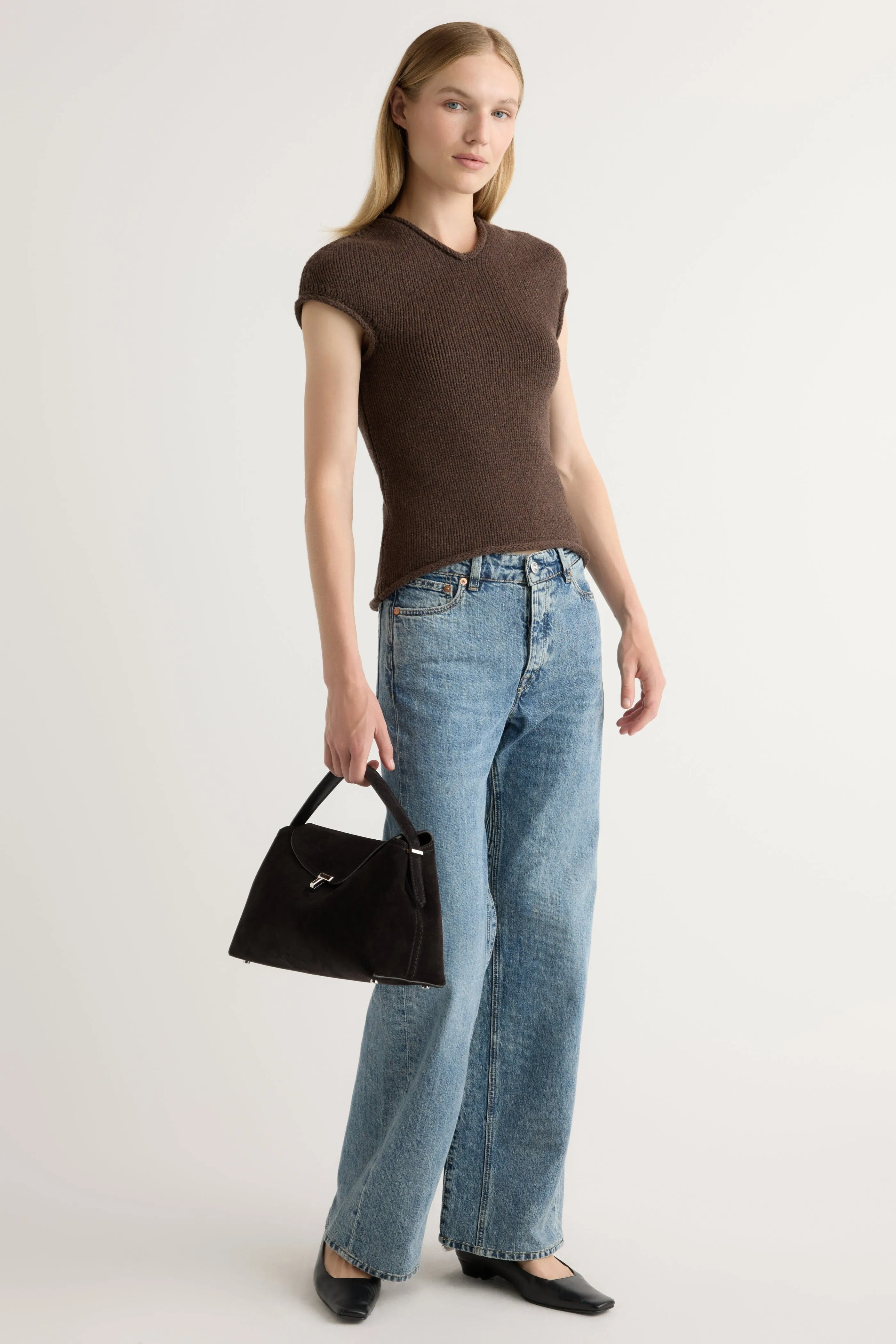 Bio Based Textile Innovation Versatile Wear Simoul V-Neck Sweater Top