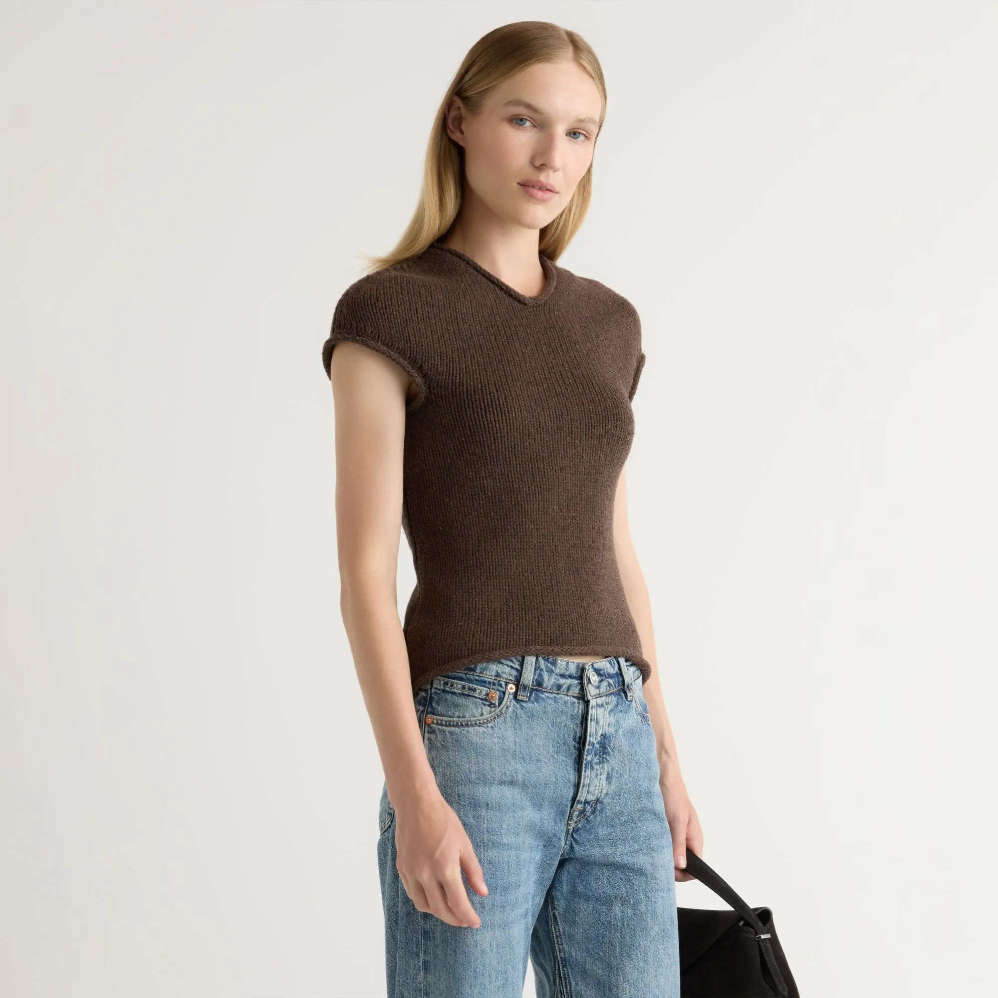 Simoul V-Neck Sweater Top Knit Wearable