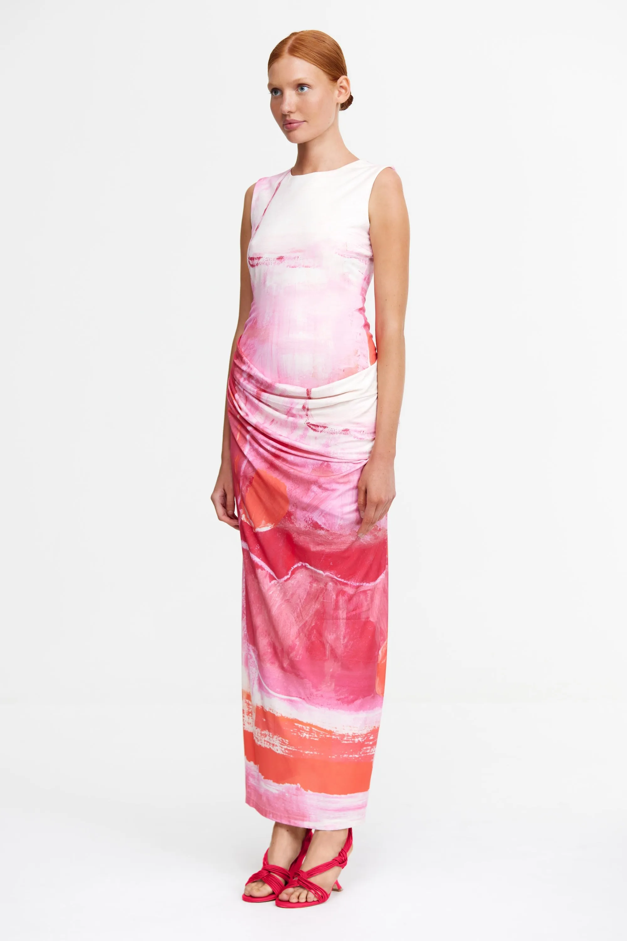 VIOLETHILL MIDI DRESS Artistic Shape Soft Colorway