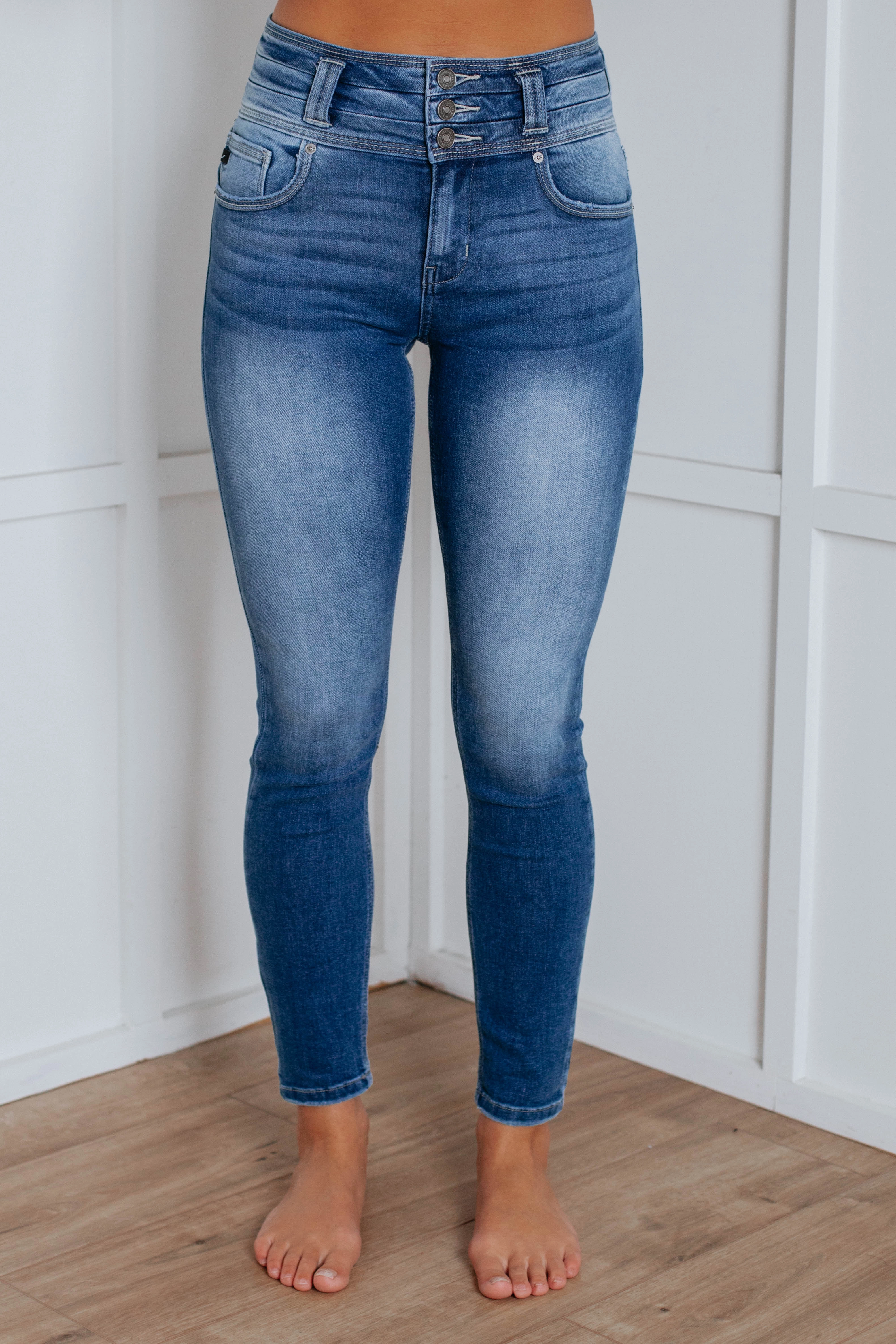 Always Stylish Tucker KanCan Jeans - Medium Wash