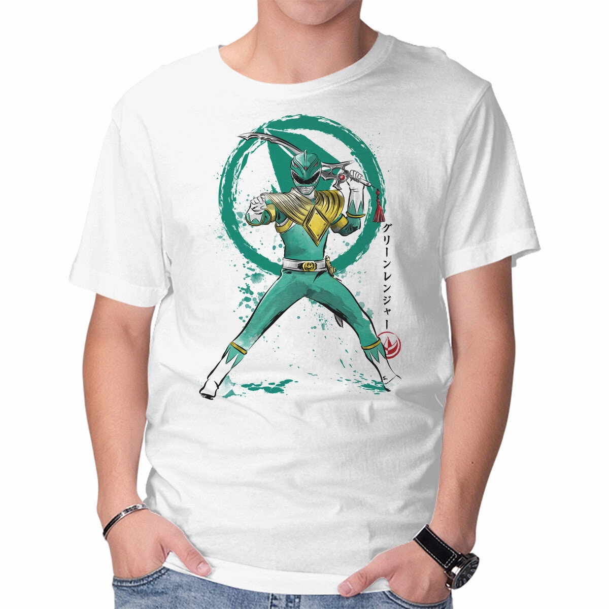 Green Ranger Sumi-e Soft Fabric