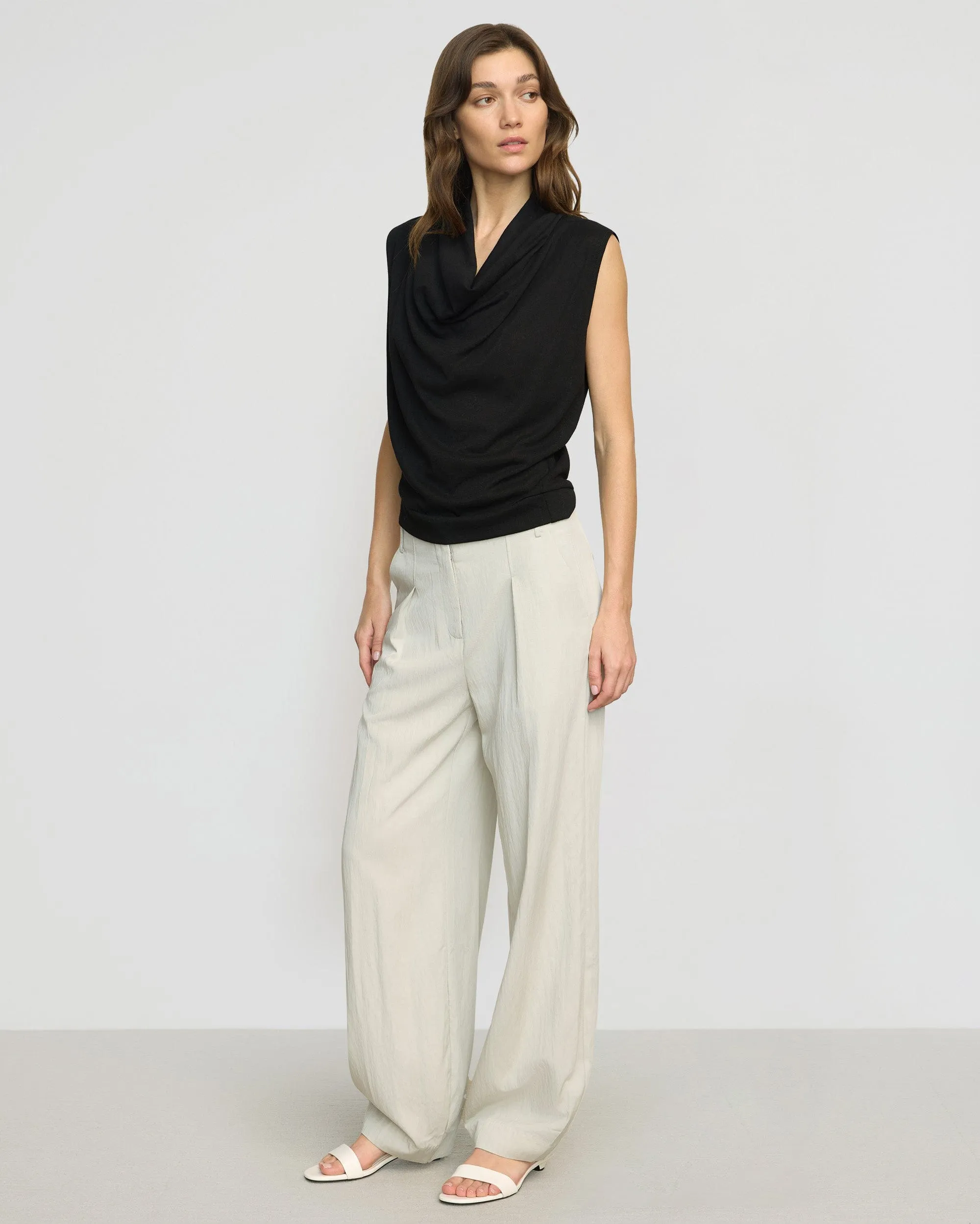 Comfort and Ease Ramona Cowl-Neck Tee