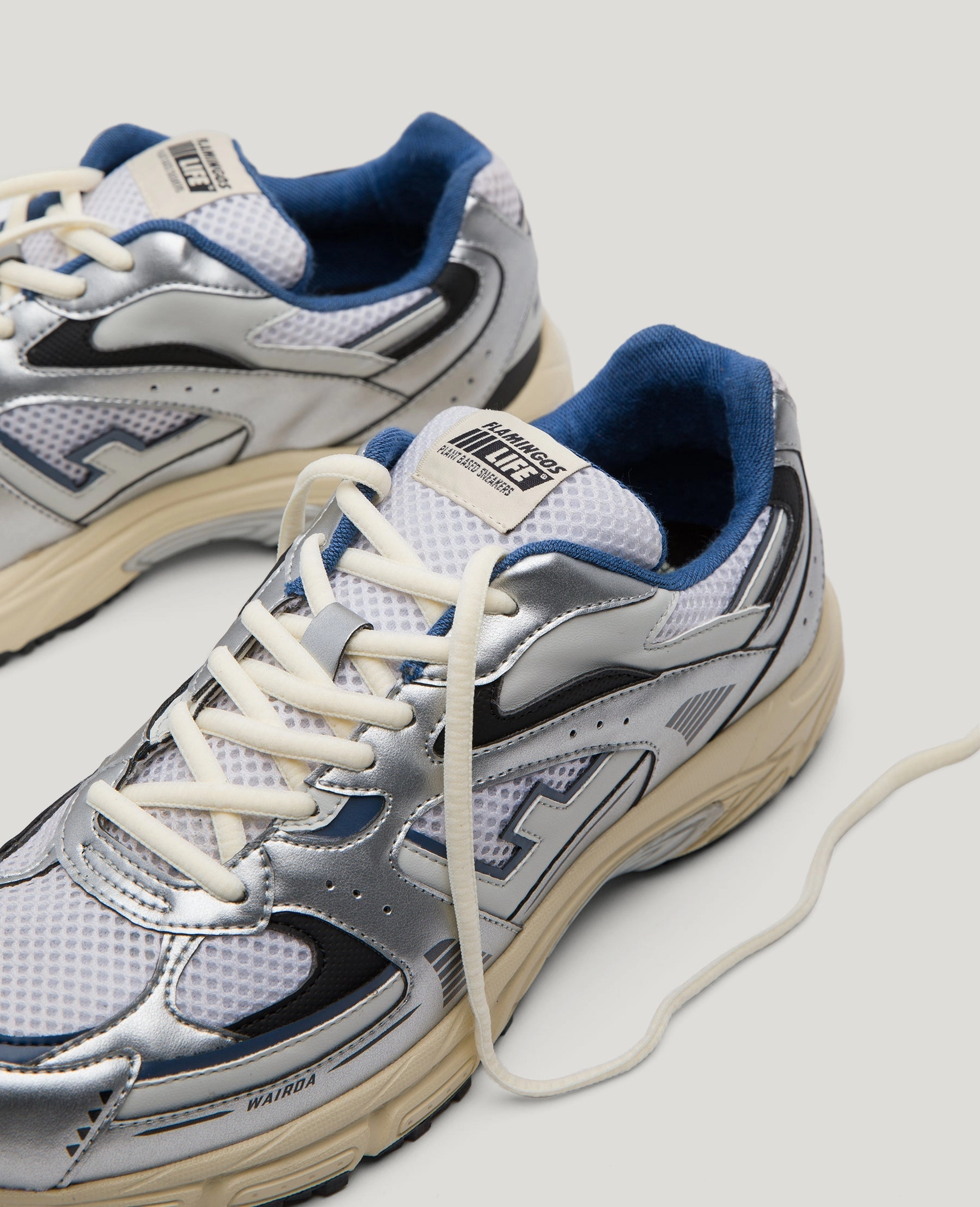 All-day Grip Durable Form Wairoa Sneaker in Silver from Flamingos Life