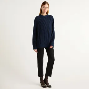 Cozy Knit Style Roylene Ribbed Boyfriend Sweater