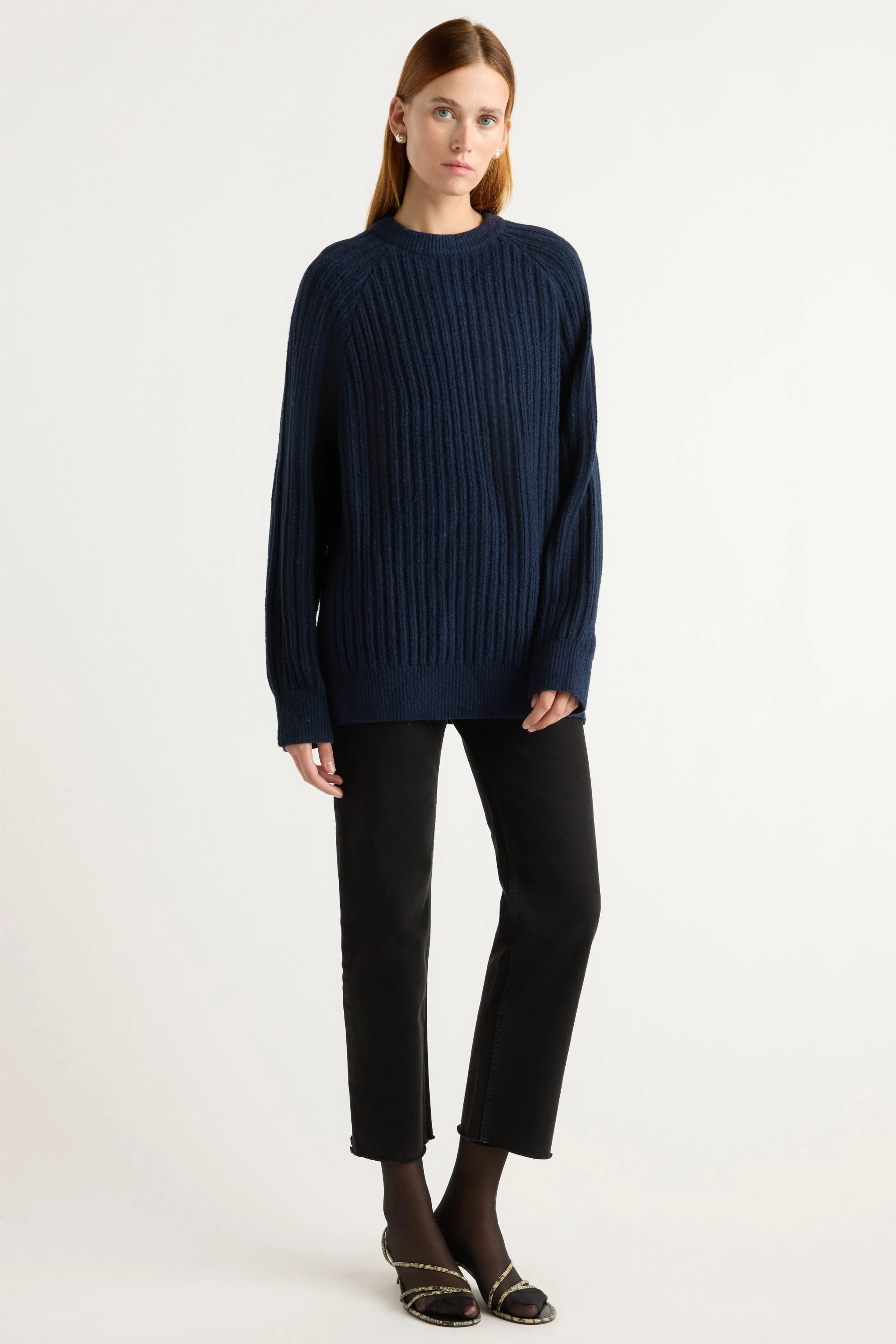 Roylene Ribbed Boyfriend Sweater Effortless Layer