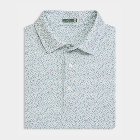 Sweatered Stag Printed Performance Polo Twill Tape Reinforcement