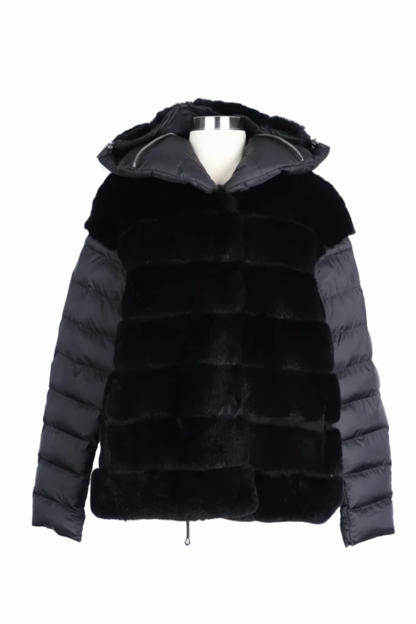 Fox Fur Puffer Jacket Heat Trapping Layer City Style