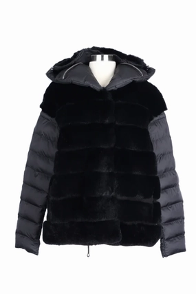 Fox Fur Puffer Jacket Heat Trapping Layer City Style